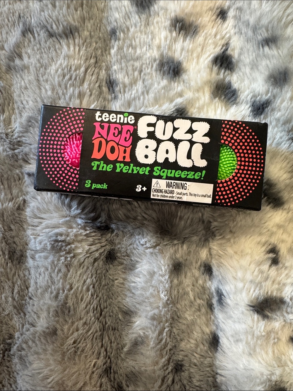Teenie NeeDoh Fuzz Ball 3-Pack